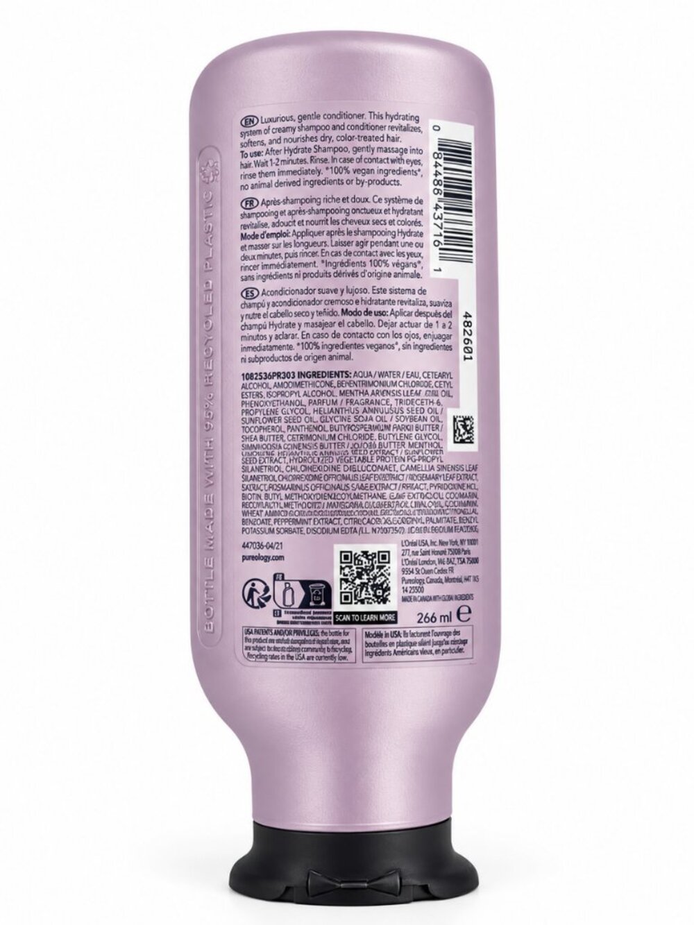 Pureology Hydrate Conditioner for Dry Color Treated Hair NEW - Picture 2 of 2
